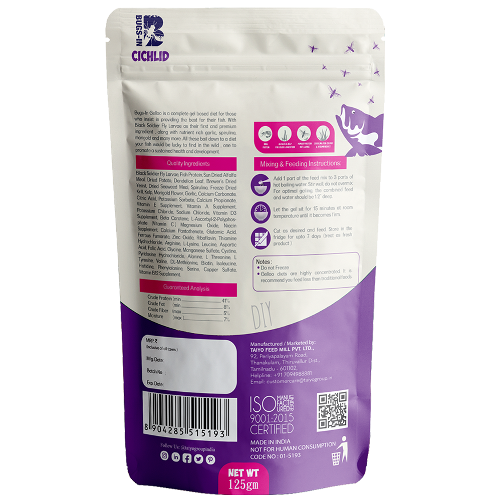 Bugs IN Gelloo Cichlid Ge Formula Back Bugs IN Gelloo Cichlid Ge Formula Back