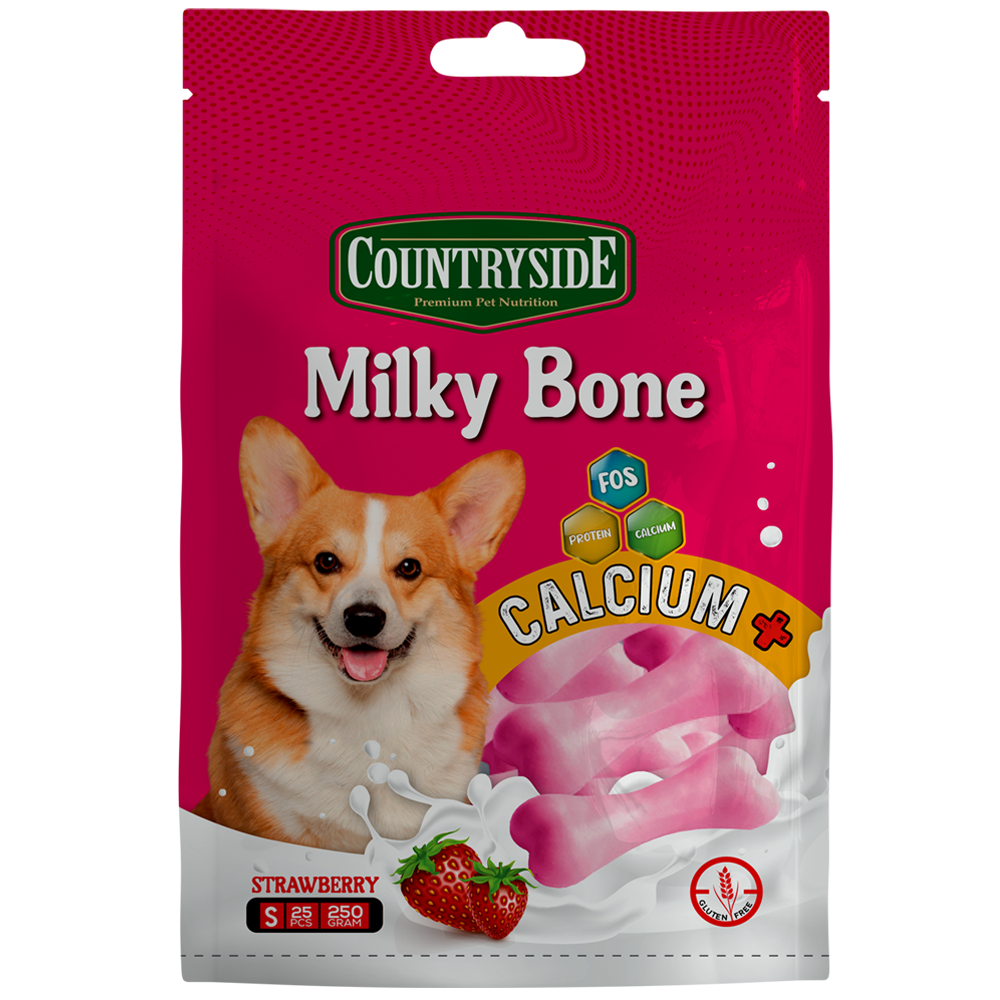 Milky Bone Strawberry Small