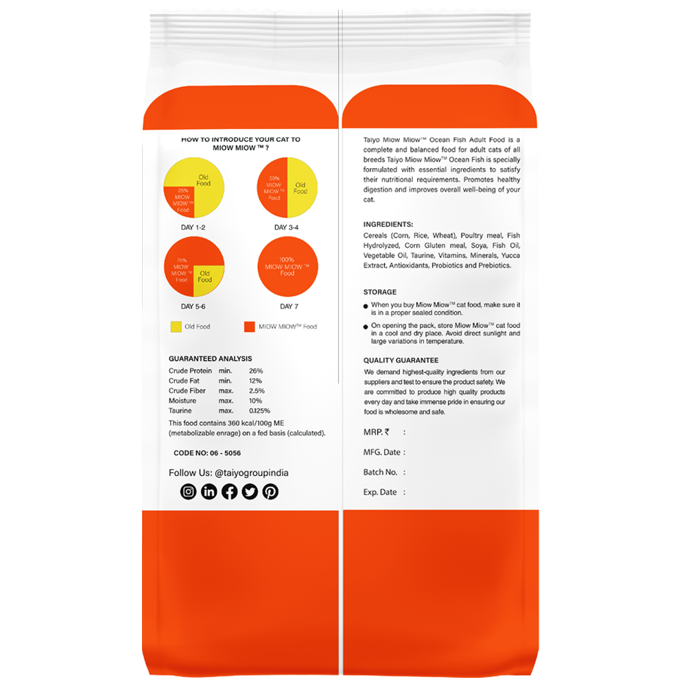 Miow Miow Adult Ocean Fish Back