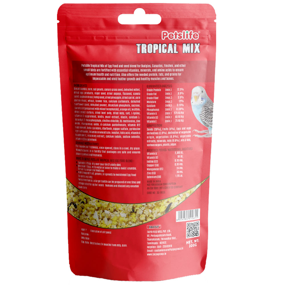 Tropical mix bird food Back Tropical mix bird food Back