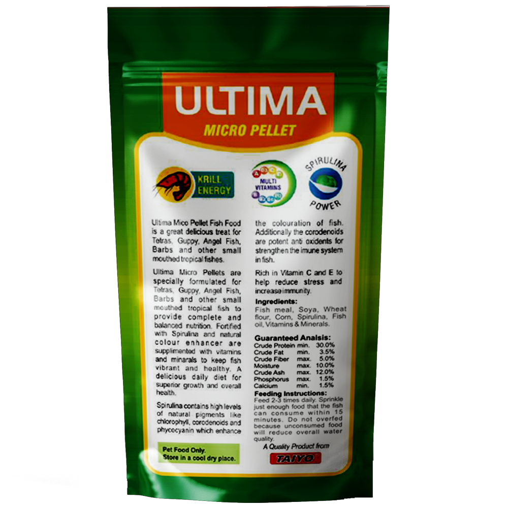 ULTIMA MICRO PELLET Pouch Back