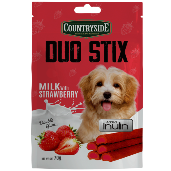 Countryside Duo Stix Strawberry 70g Front Side