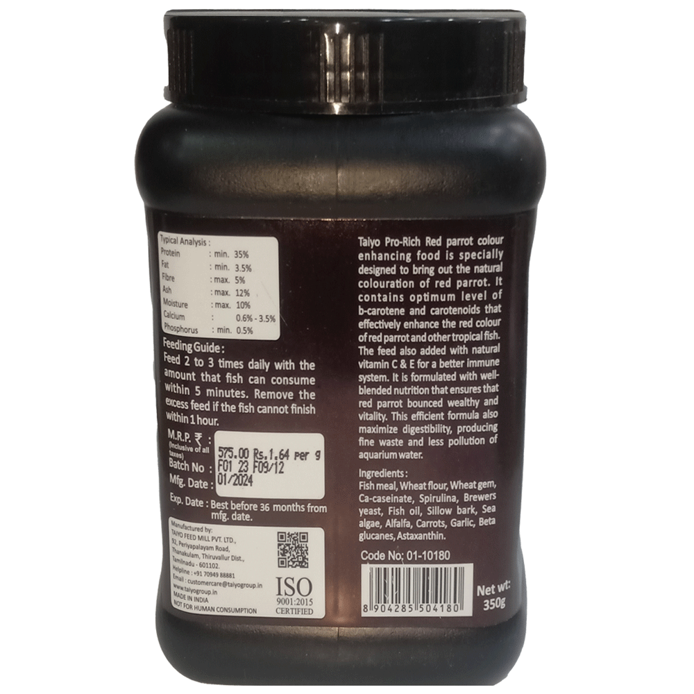 Prorich Red Parrot Back