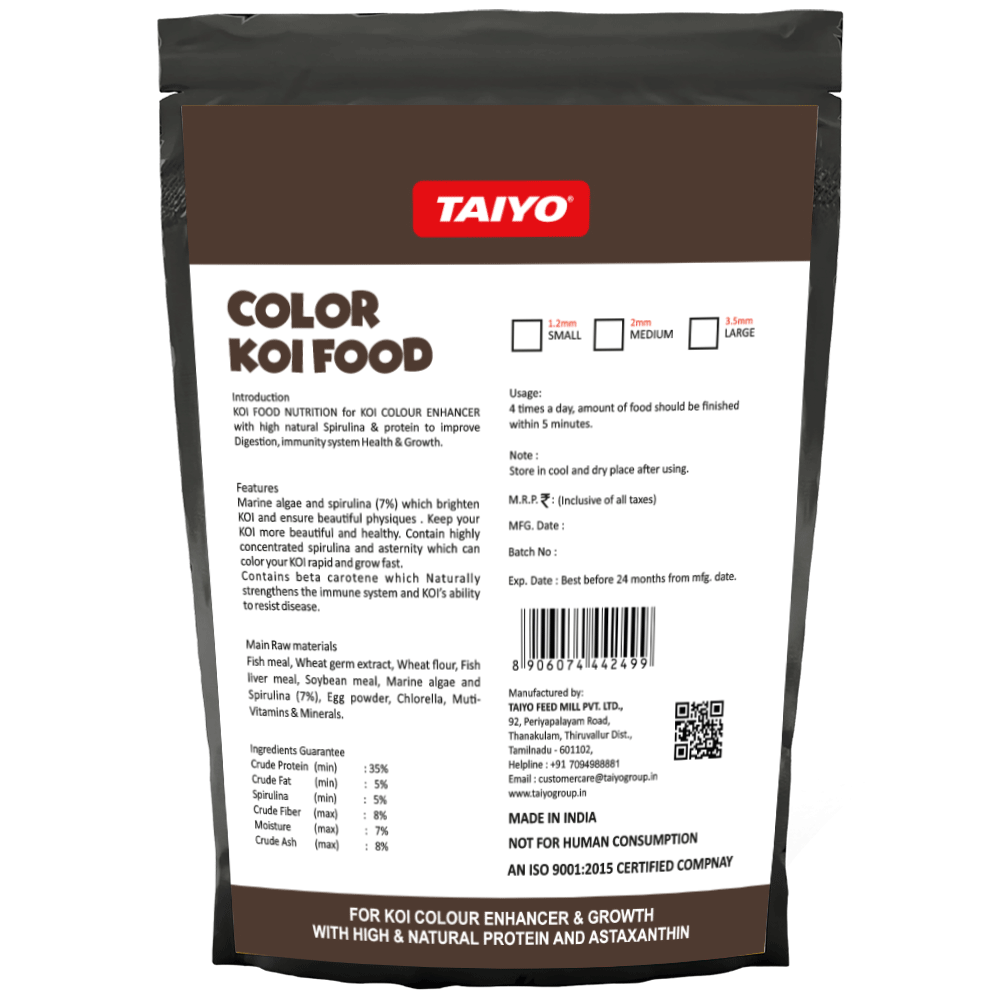 Taiyo Colour Koi Food Back