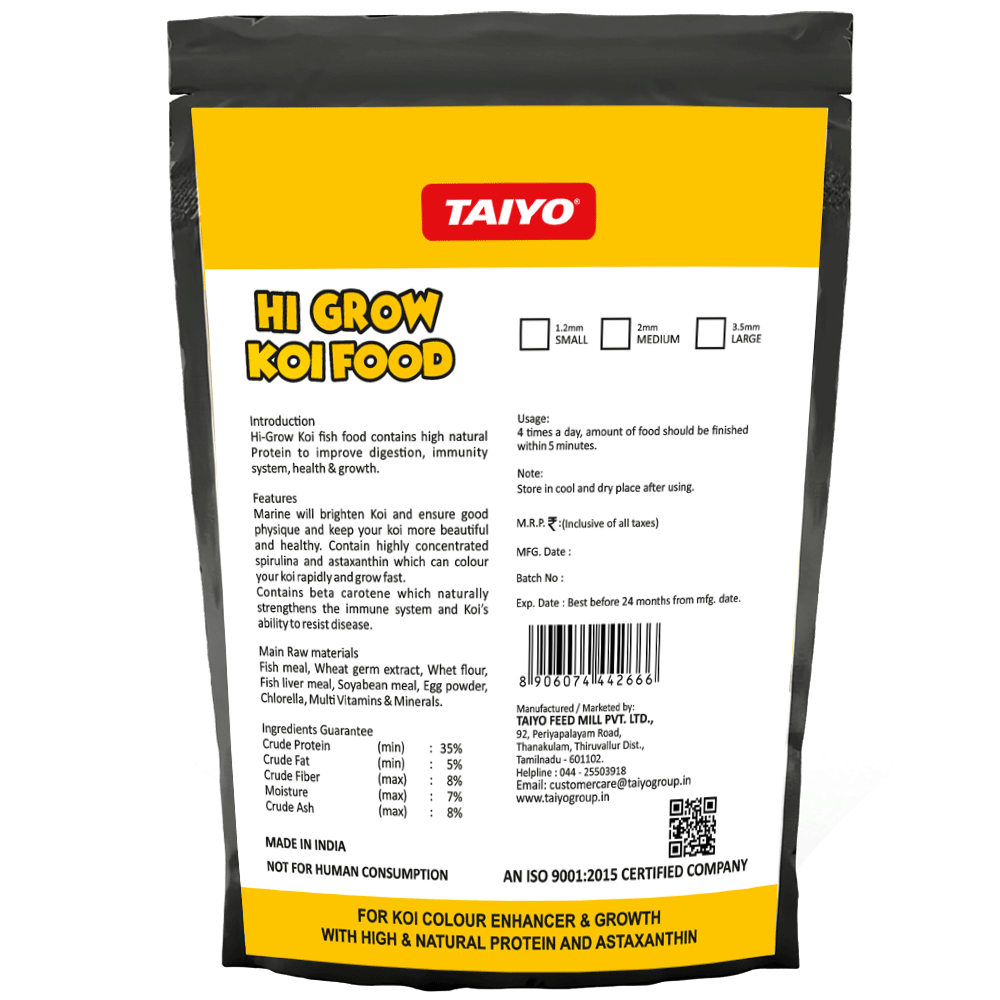 Taiyo Hi Grow Koi Back